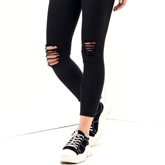Pacsun High Rise Black Ankle Jeggings - Picture 6 of 16